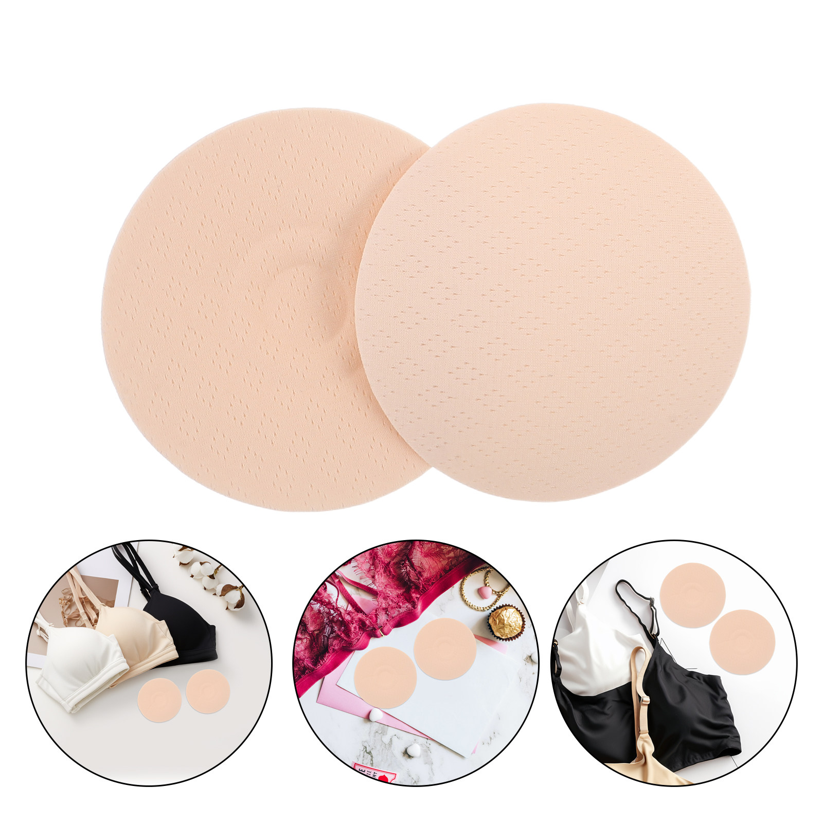 Nipple Cover Pasties - 여성용 3쌍의 투명 니플 커버, 비접착식