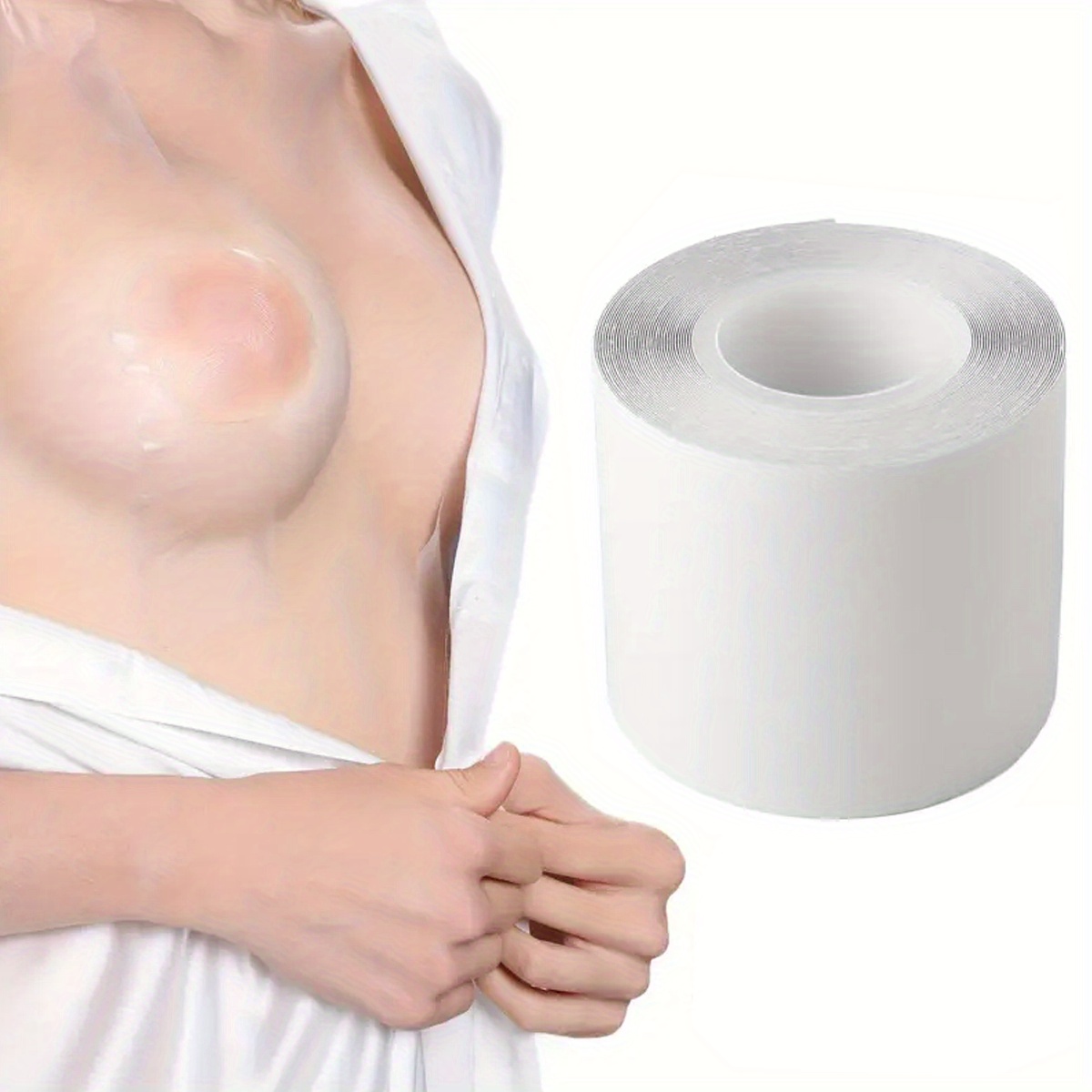 Nipple Cover Pasties - 피부 친화적인 투명 가슴 테이프 통기성