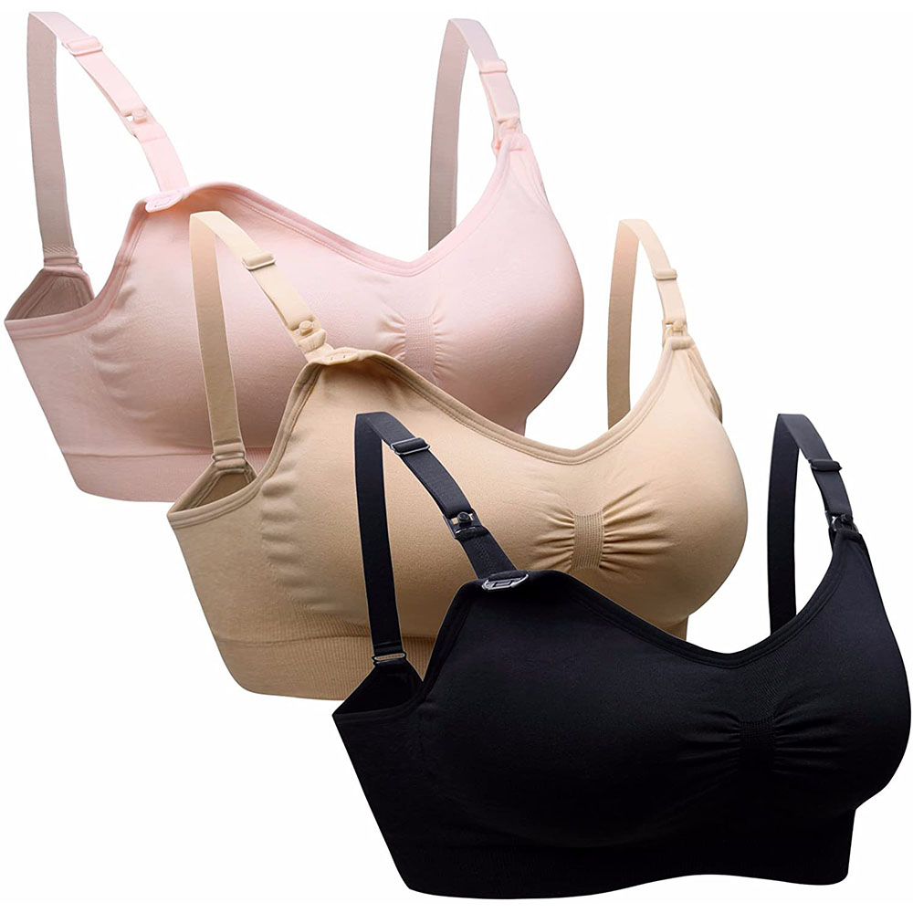 Nursing Bra Sleep - 임산부 수유 브라, 심리스 클립 다운,