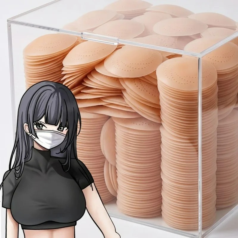 Silicone Bra Adhesive - 2/10개입 통기성 니플 커버 땀 방지