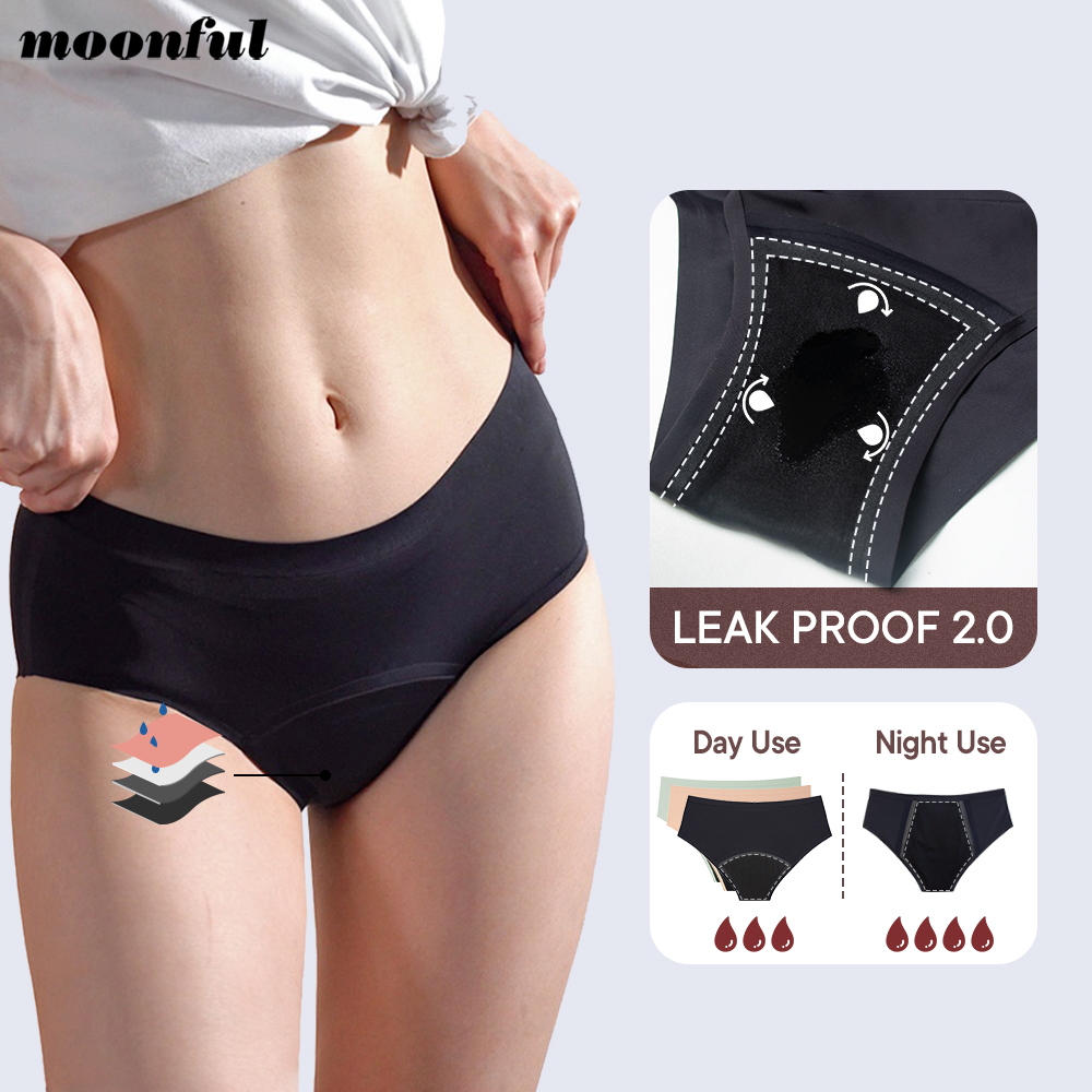 Period Panty Absorbent - 무봉제 생리 팬티 여성용 풍부한 출혈