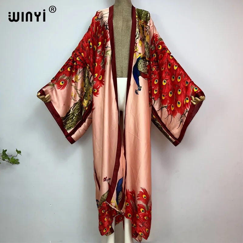 Robe Silk Women - WINYI 2026 여름 여성 카디건 스티치