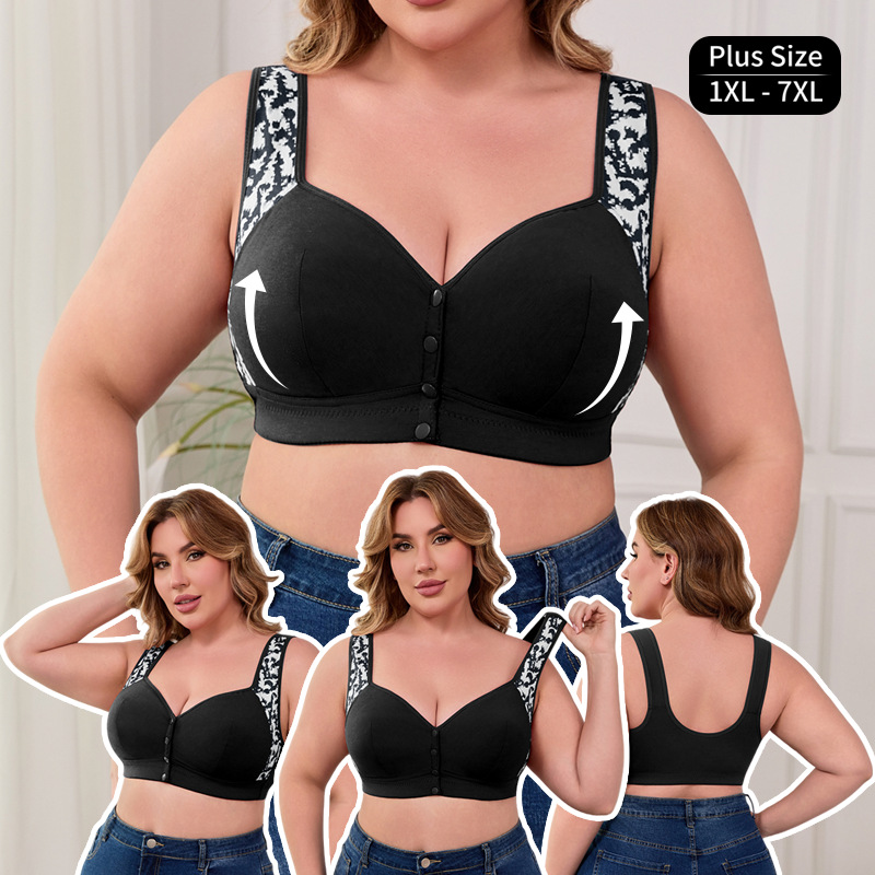 Seamless Underwear Women - XL-7XL 플러스 사이즈 앞 버클 브라