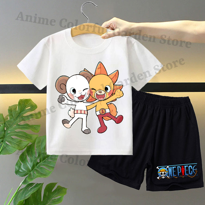 원피스 2pcs 어린이를위한 반팔 반바지 세트 애니메이 - Boyshort Underwear 리뷰 및 가격