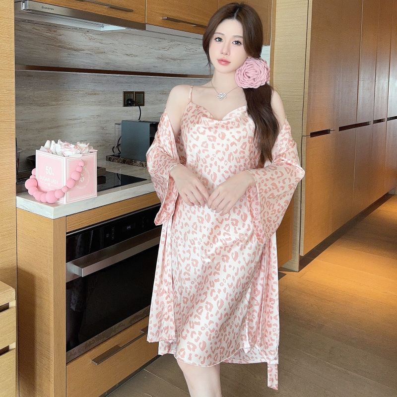 고급 프린트 스윗 윈드 라이트 럭셔리 백 스트랩 스커트 - Robe Silk Women 리뷰 및 가격