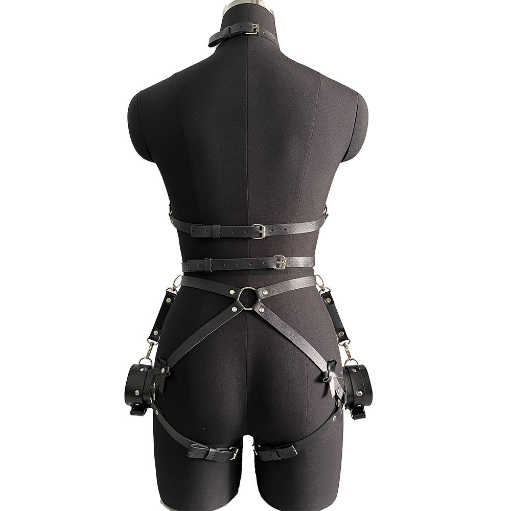 여성용 하네스 Pu 가죽 다리 여성 섹시한 속박 다리  - Garter Belt Set 리뷰 및 가격