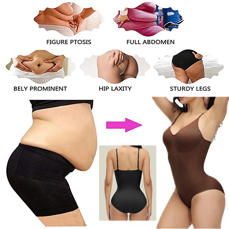 GUUDIA V 넥 스파게티 스트랩 바디 슈트 압축 바 - Shapewear Bodysuit Firm 리뷰 및 가격