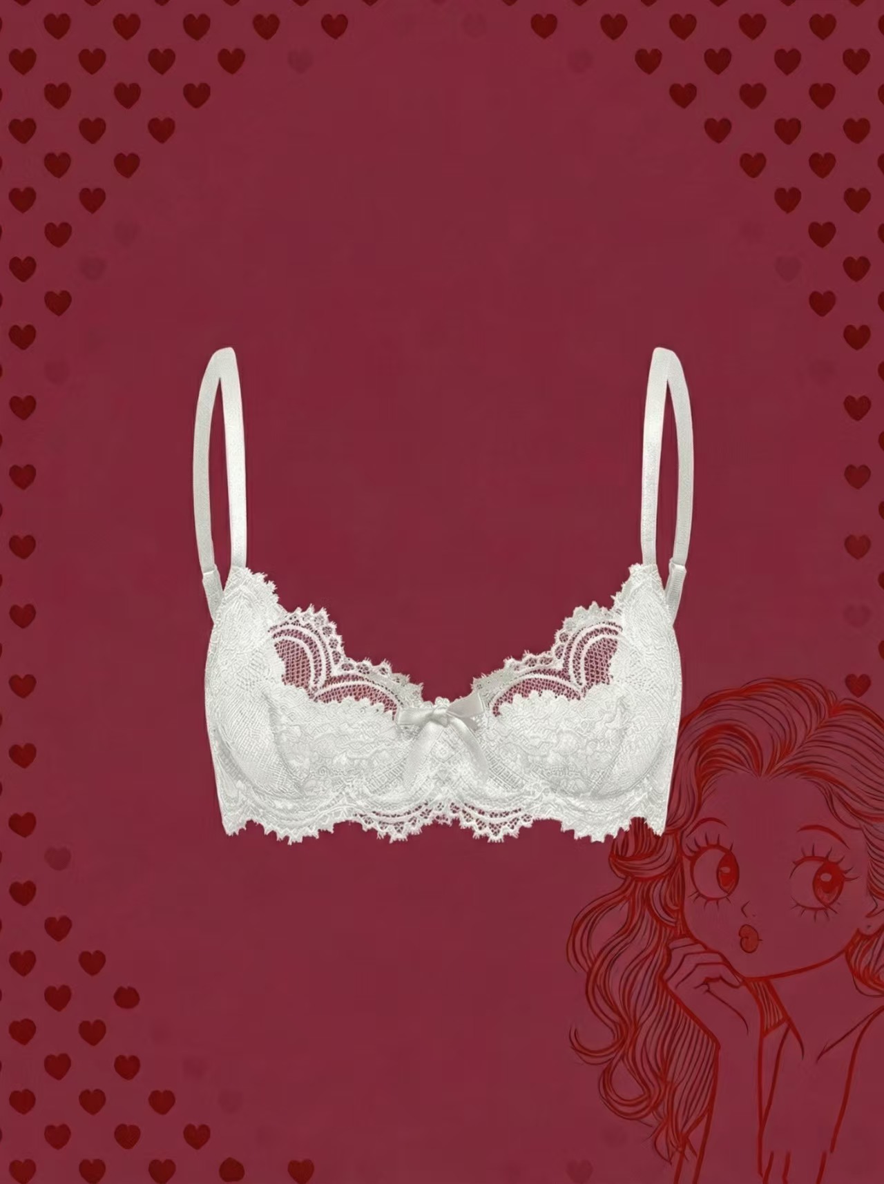 플러스 사이즈 여성용 브라 섹시 레이스 브래지어 패셔너 - Push Up Bra Padded 리뷰 및 가격