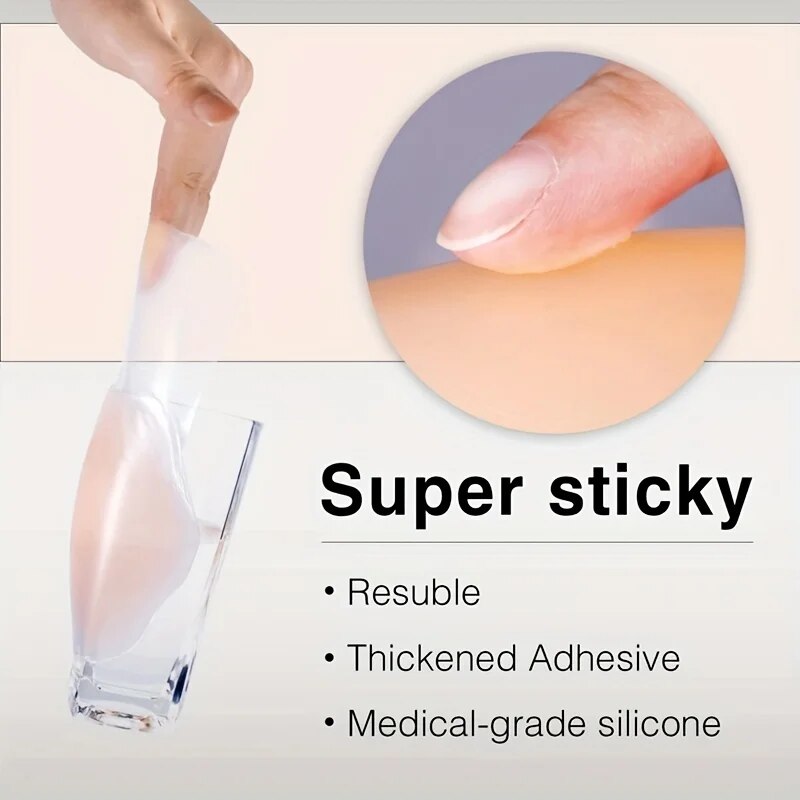 1 쌍의 실리콘 젖꼭지 커버 리프트 업 브래지어 스티커 - Silicone Bra Adhesive 리뷰 및 가격