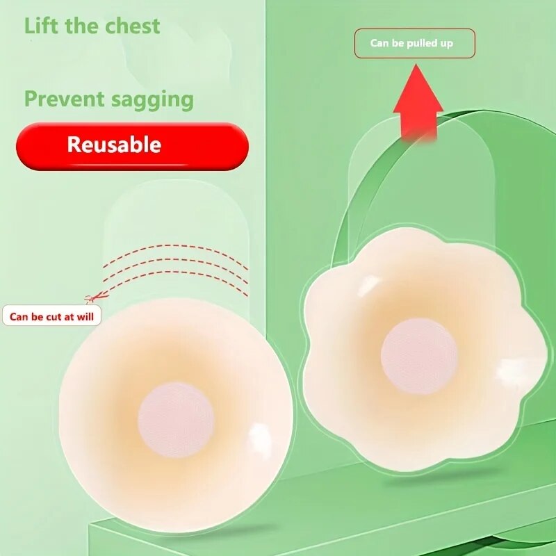 1 쌍의 실리콘 젖꼭지 커버 리프트 업 브래지어 스티커 - Silicone Bra Adhesive 리뷰 및 가격