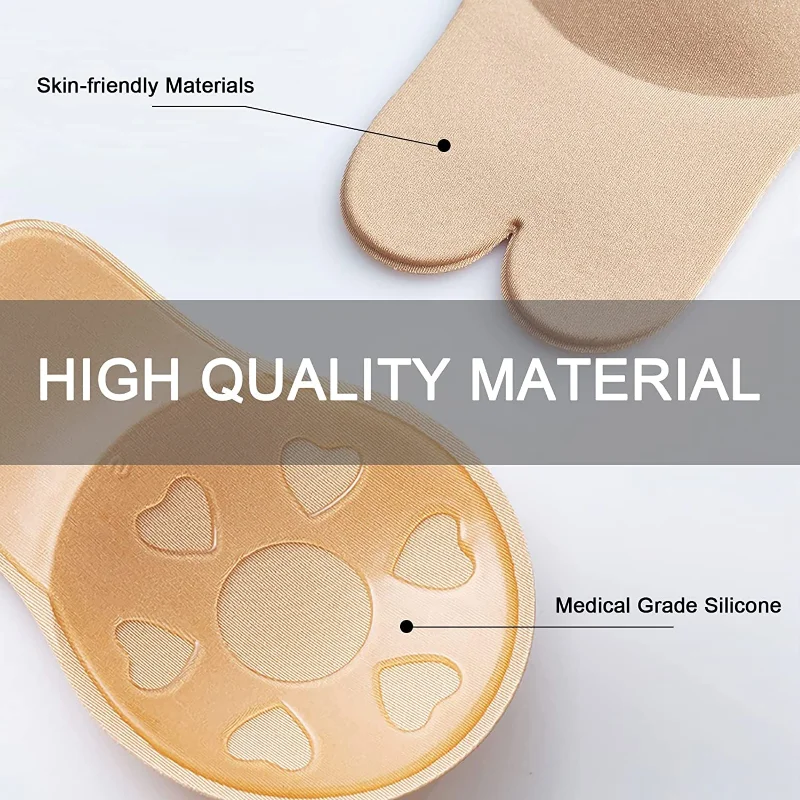 여성은 브래지어를 밀어 자체 접착 실리콘 Straple - Silicone Bra Adhesive 리뷰 및 가격