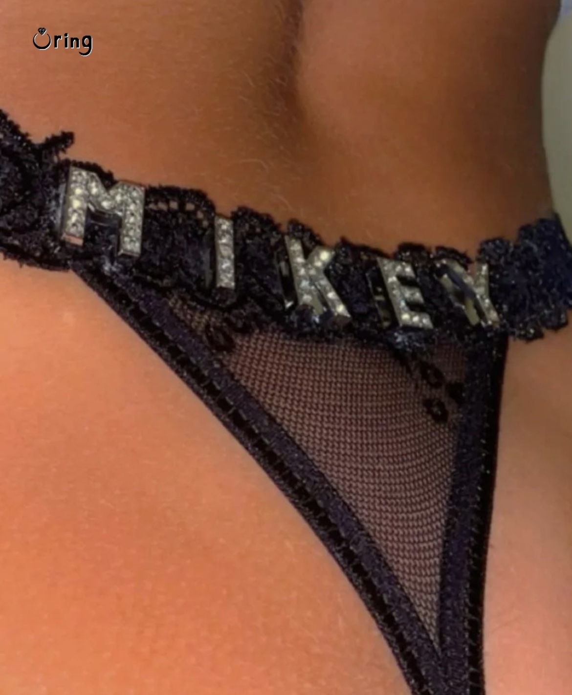 남자 친구를위한 이름으로 사용자 정의 끈 팬티 크리스탈 - Thong Bikini Women 리뷰 및 가격