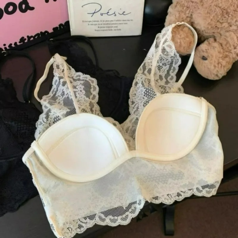 통기성 좋은 나일론 노와이어 브라 여성용 프랑스 레이스 - Bralette Wireless Soft 리뷰 및 가격