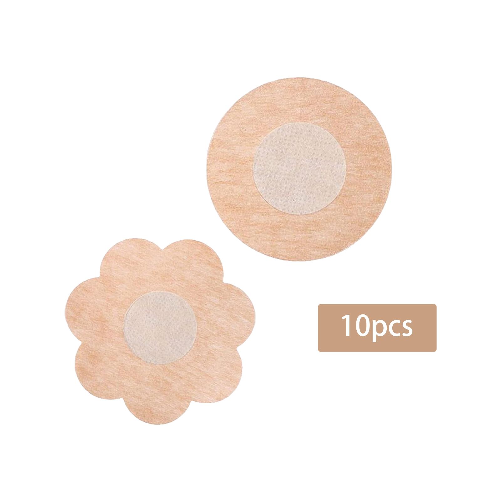 10개입 가슴 패스티 꽃 모양 투명 백리스 일회용 부직 - Nipple Cover Pasties 리뷰 및 가격
