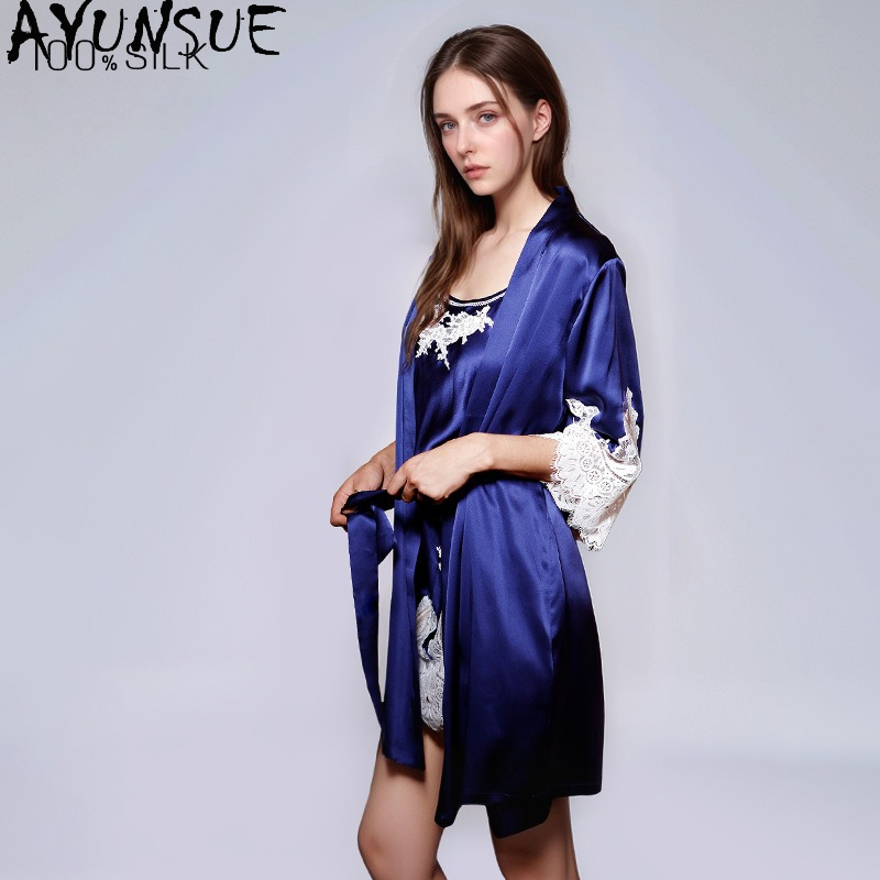AYUNSUE 100% 정품 실크 나이트 드레스 여성  - Robe Silk Women 리뷰 및 가격