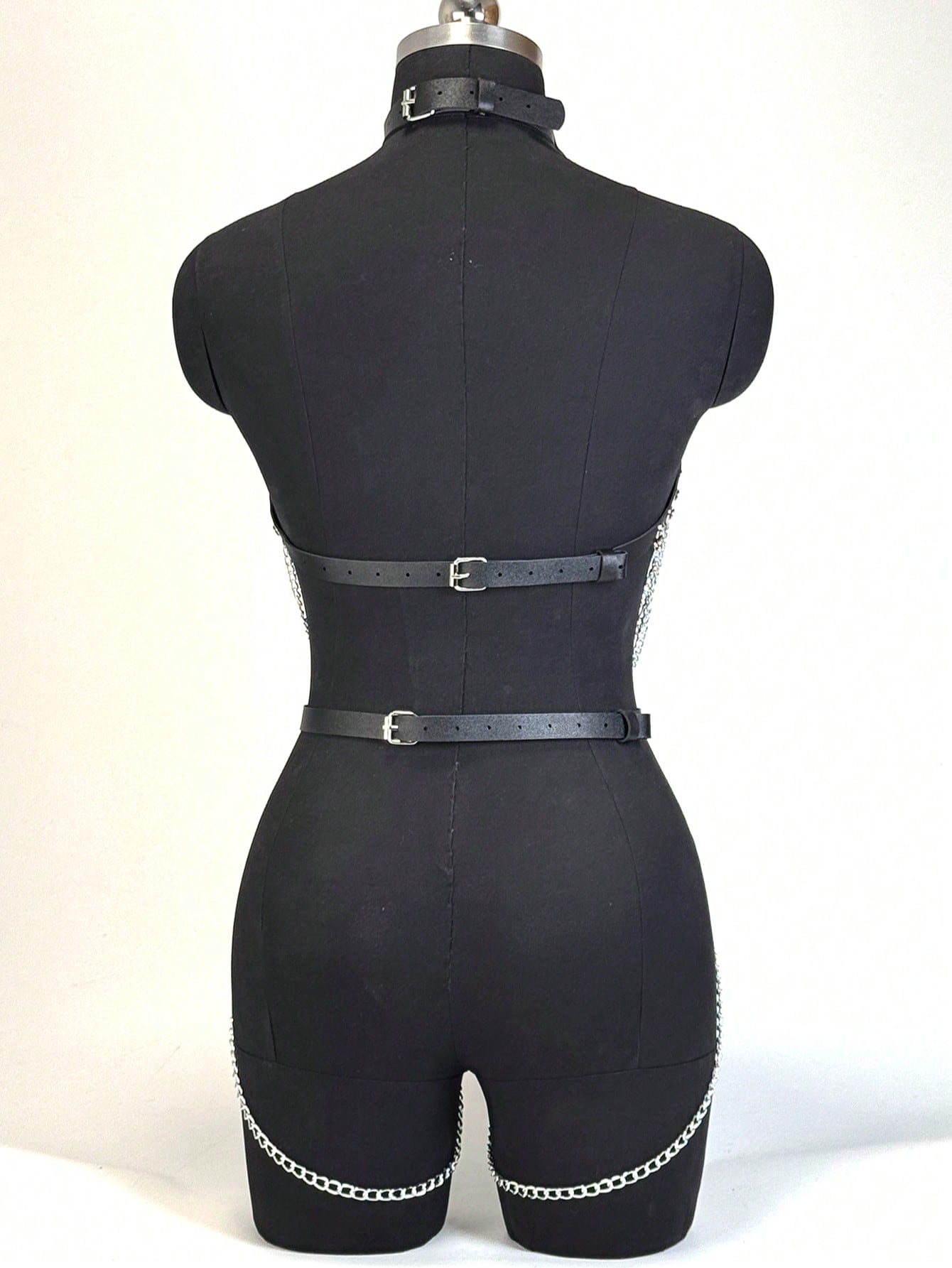 여성 트렌디 PU 가죽 하네스 벨트 체인 바디 장식 가 - Garter Belt Set 리뷰 및 가격