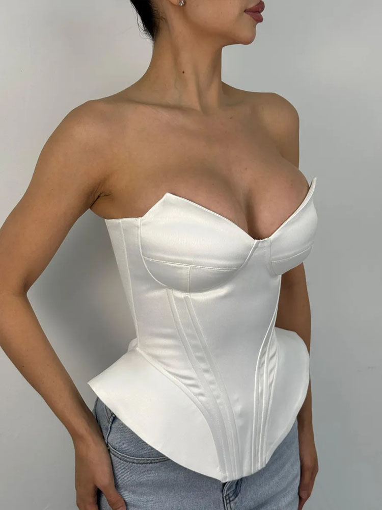 BKQU 섹시한 피쉬본 스트랩리스 코르셋 탑 여성용 허 - Corset Waist Cinch 리뷰 및 가격
