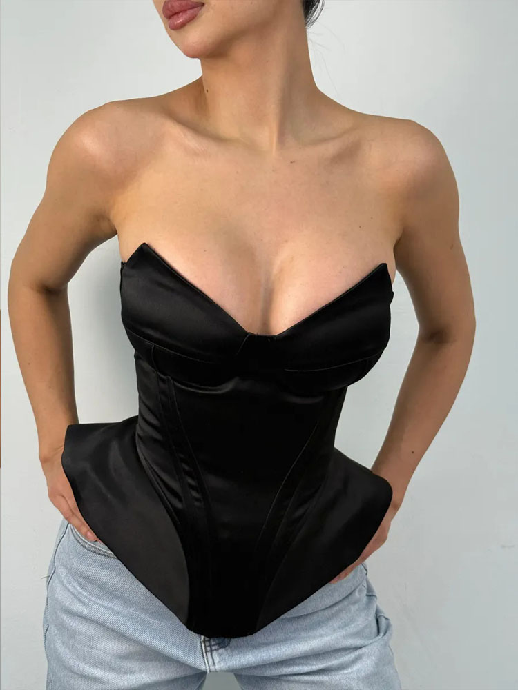BKQU 섹시한 피쉬본 스트랩리스 코르셋 탑 여성용 허 - Corset Waist Cinch 리뷰 및 가격